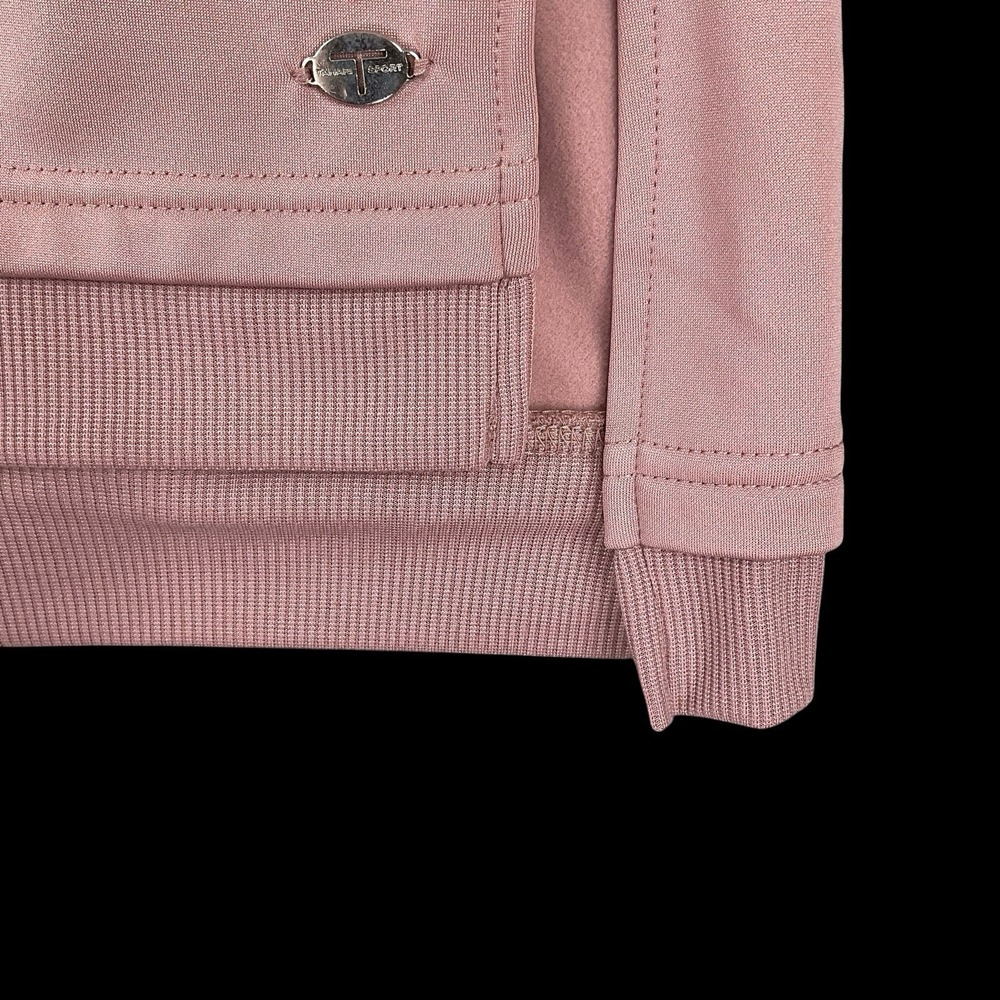 Tahari Sport Sweatshirt Women 3X Pink Long Sleeve Athleisure Side Slits NWT - Picture 4 of 16
